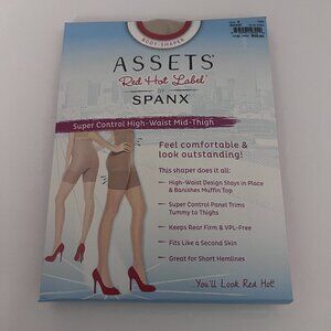 Assets Spanx Super Control High Waist Mid Thigh Shaper Barest Sz 6